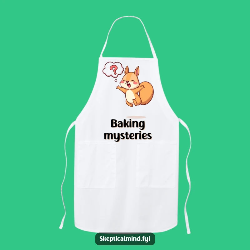 Funny Squirrel Leaping Apron - Curious Chef's Gift
