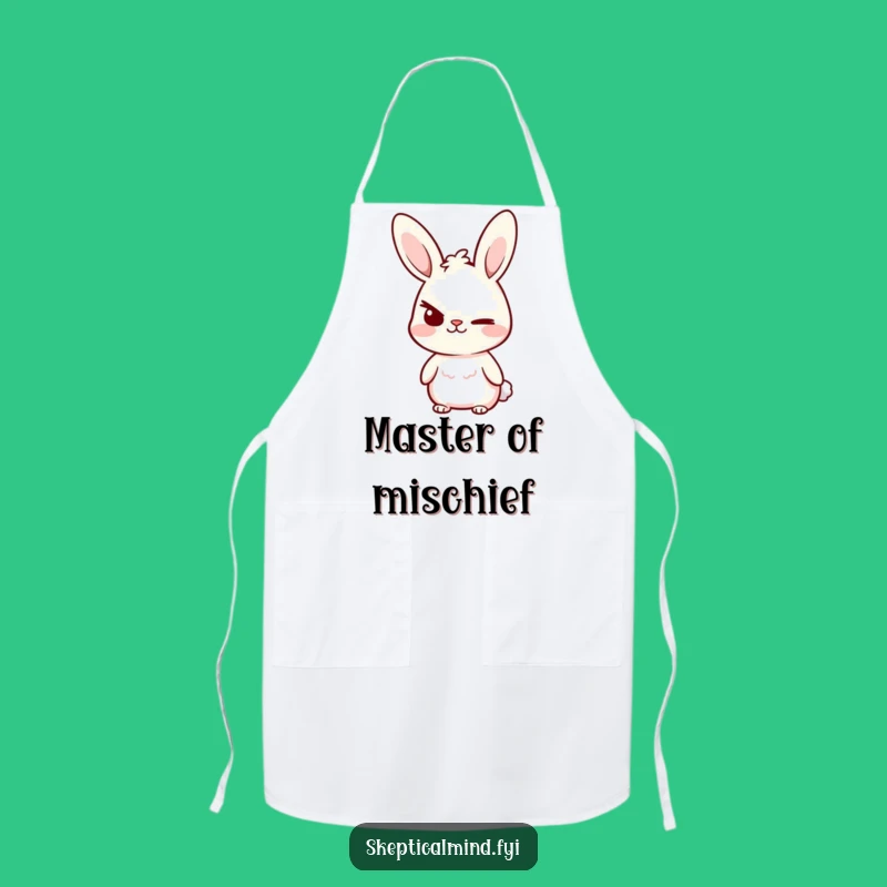 Funny Bunny Chef Apron: Sassy Bunny's Kitchen Smirk, Cooking Gift