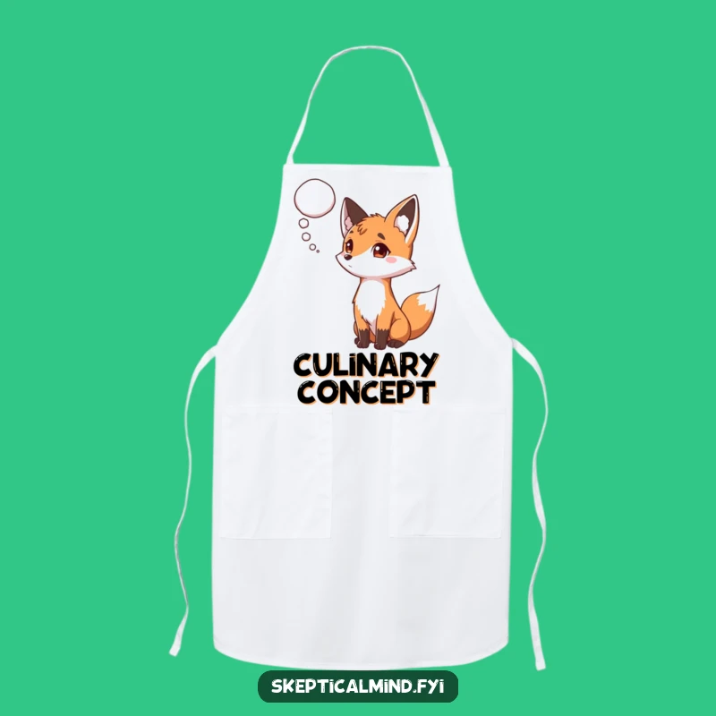 Funny Curious Fox Apron - Cook Up Ideas with Hilarious Flair