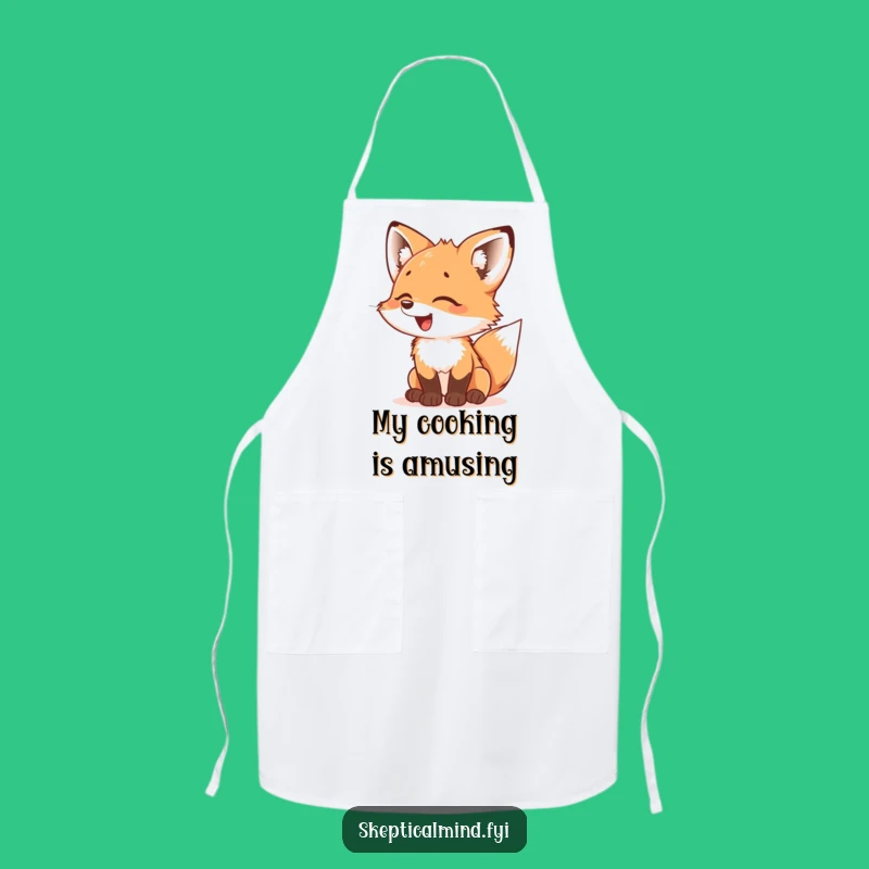 Funny Fox Cub Apron: Kitchen Giggles Wear, Practical & Funny Gift