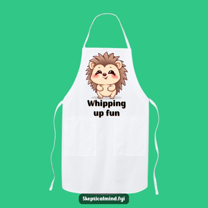 Funny Hedgehog Apron - Giggling Chef Kitchen Gift