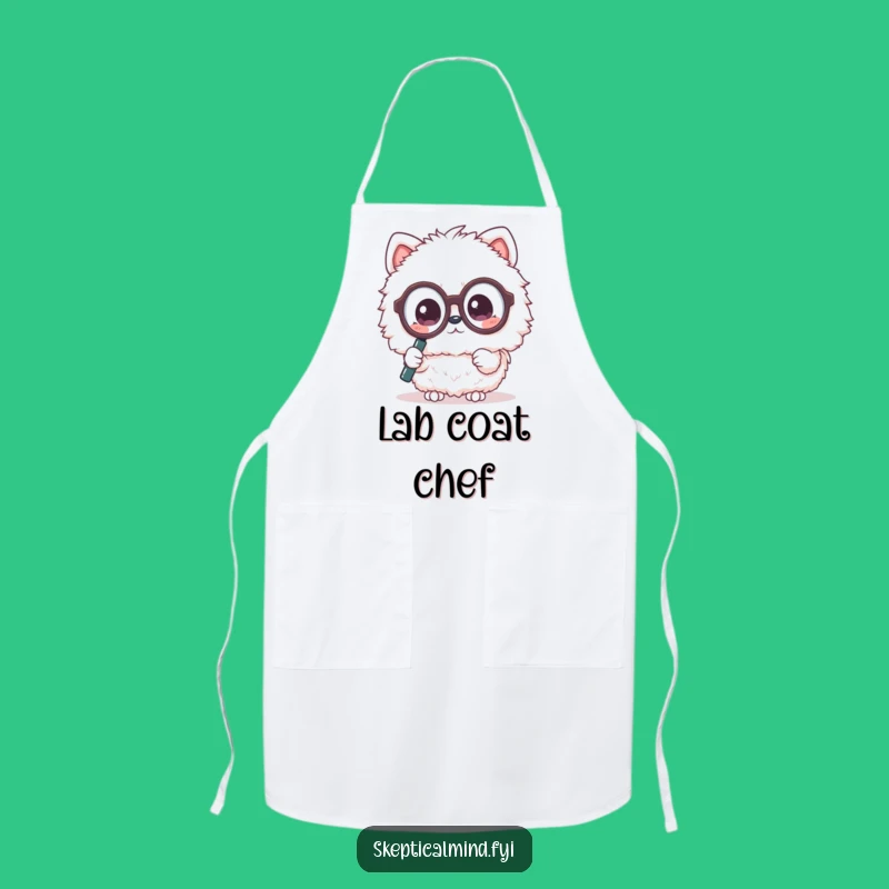 Funny Kawaii Lab Apron - Chef's Curious Humor Gift