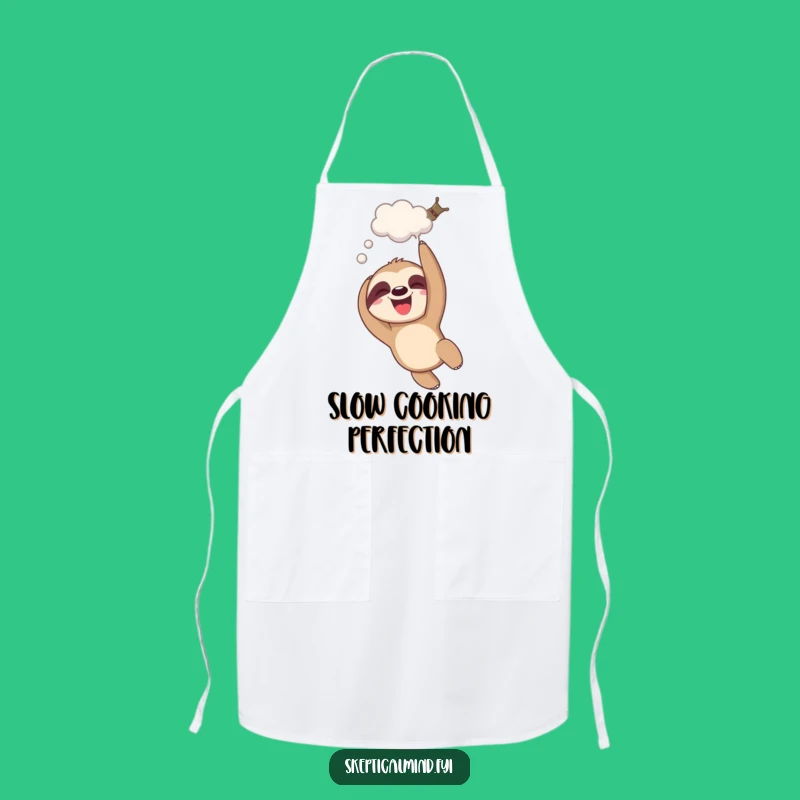 Funny Giggling Sloth Apron - Relaxed Chef's Gift