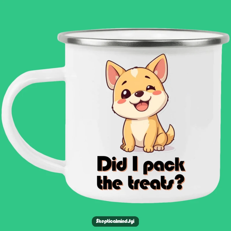 Funny Dog Camping Mug - Puppy Head Tilt Adventure Mug