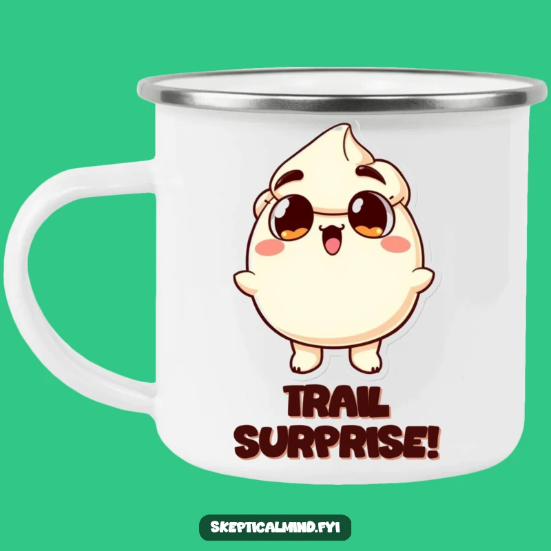Funny Surprised Sour Cream Camping Mug: Hilarious Outdoor Reaction Mug