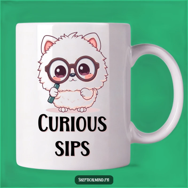 Funny Kawaii Detective Mug - Curious Animal Lover's Gift