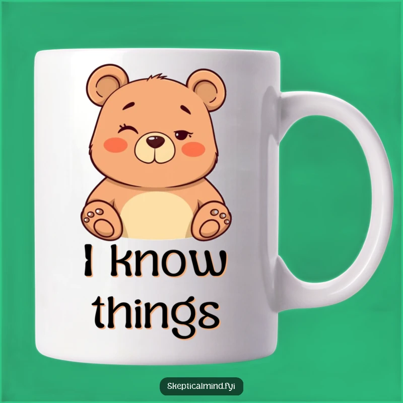 Funny Confident Bear Wink Mug - Perfect Gift for Smooth Operators