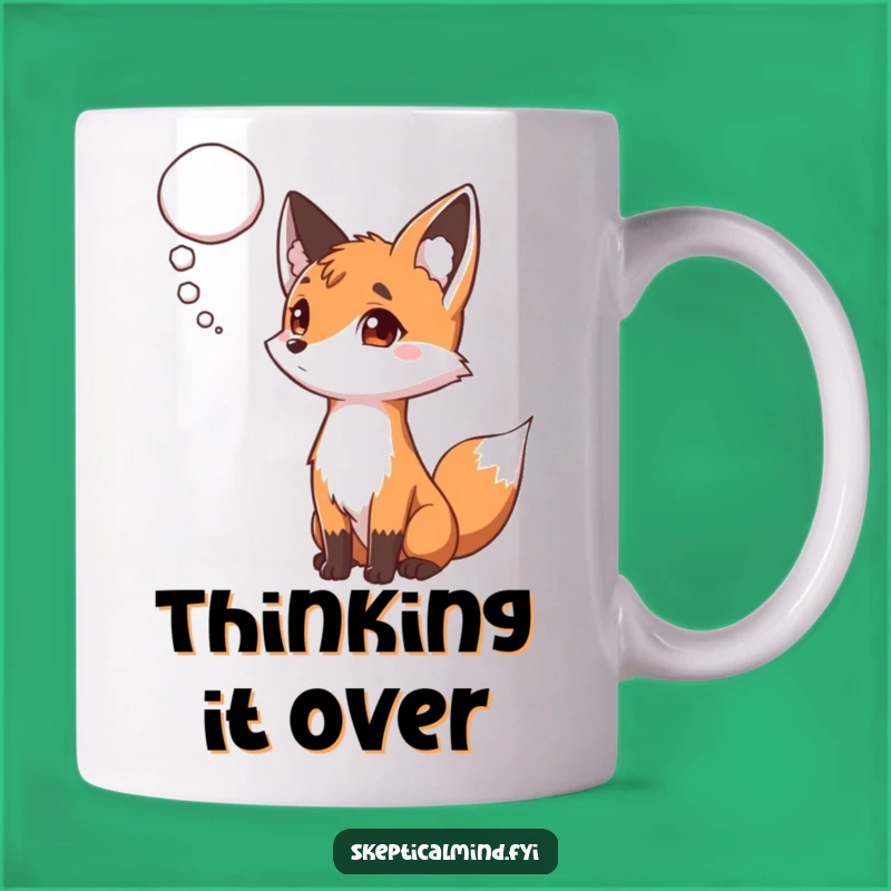 Funny Curious Fox Mug - Express Your Thoughts with This Hilarious Gift