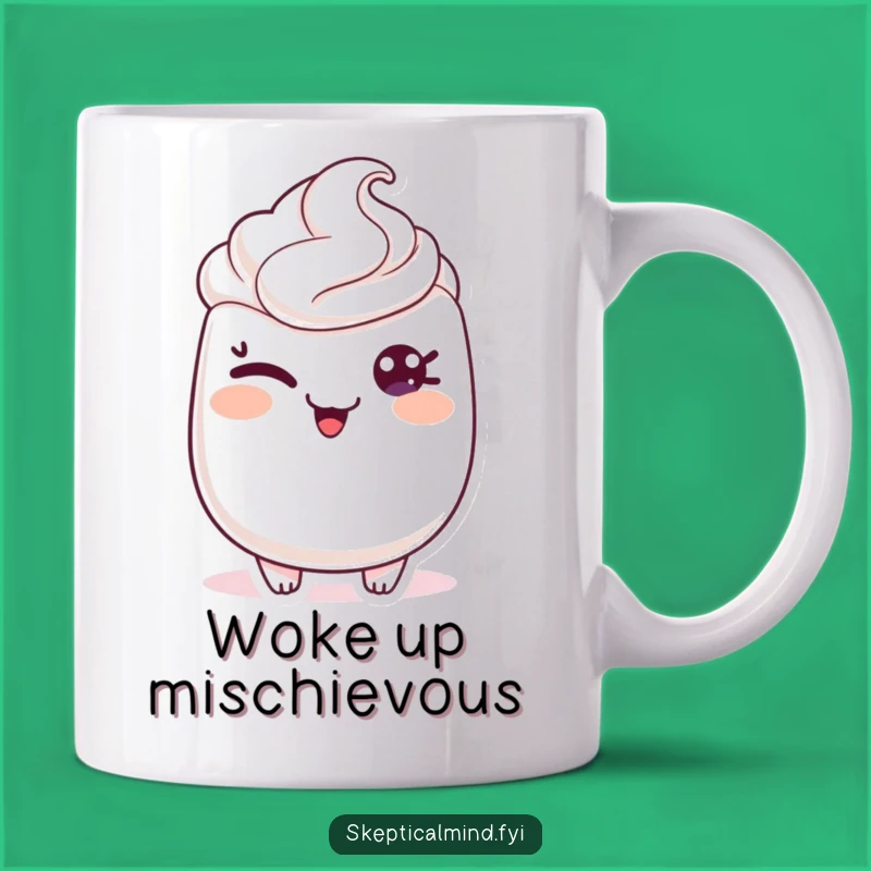 Funny Winking Sour Cream Mug - Mischievous Glint Gift!