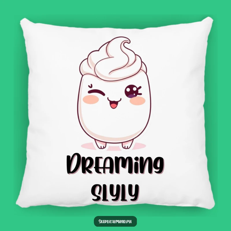 Funny Sour Cream Pillow - Cozy Mischief & Winking Humor Gift!