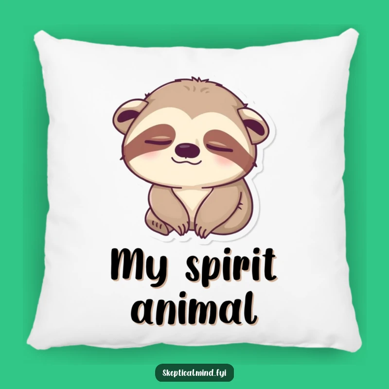 Funny Sleepy Sloth Pillow: Cozy Apathy, Soft Comfort, Quirky Decor Gift!