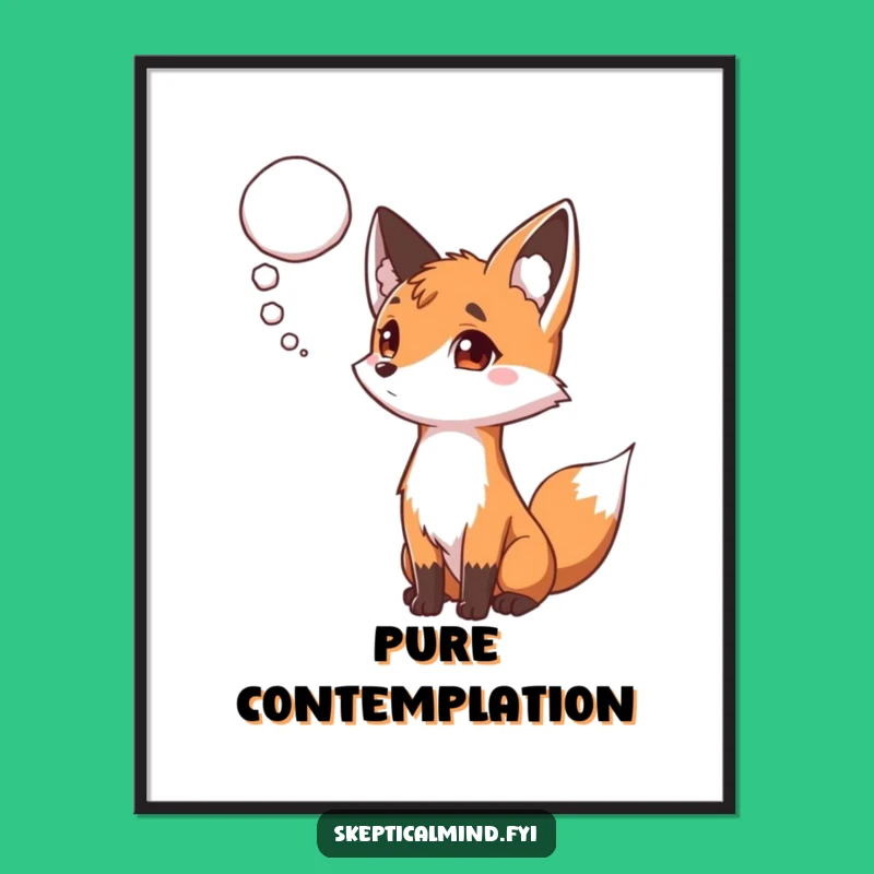 Funny Curious Fox Digital Art - Inspire Thoughtful Moments Instantly