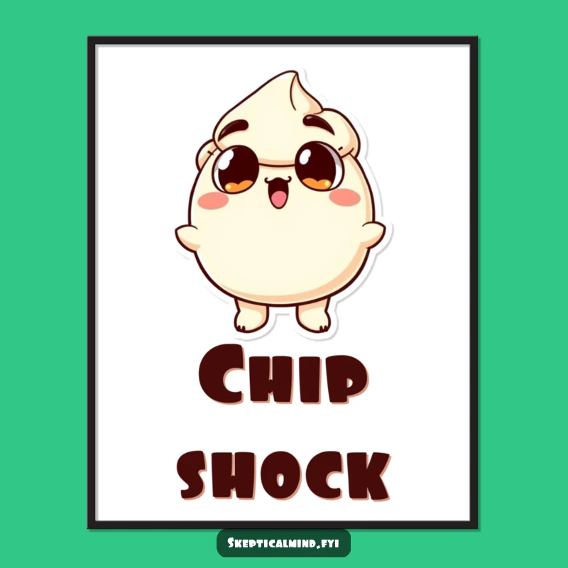 Funny Surprised Sour Cream Digital Art: Instant Hilarious Reaction Decor