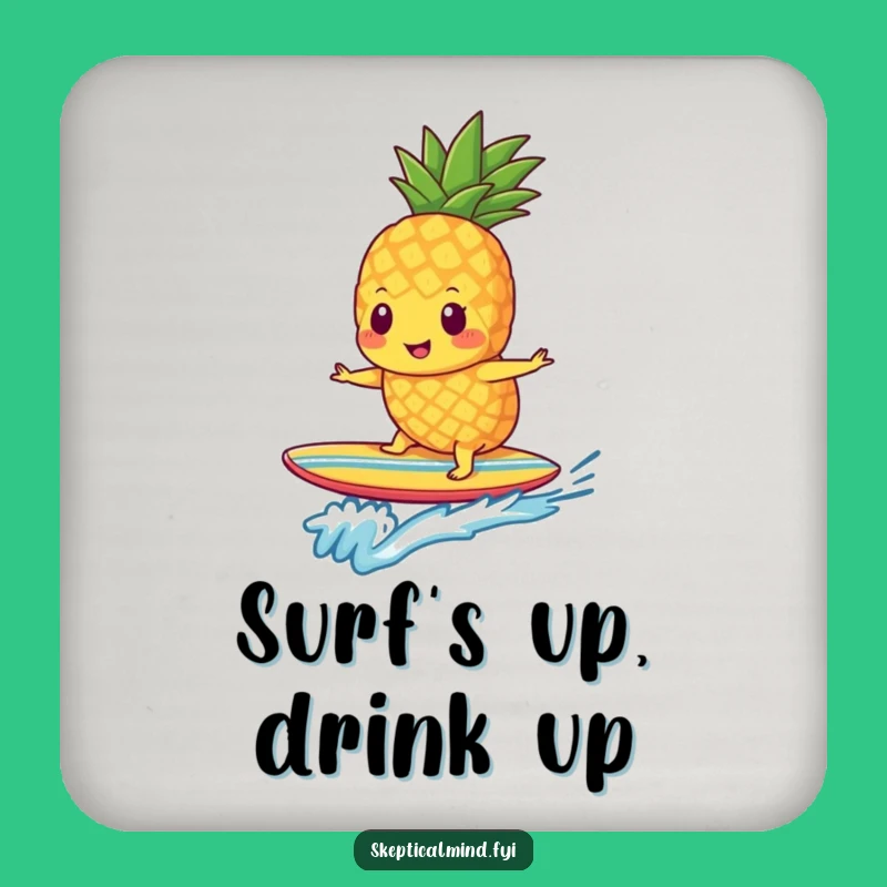 Funny Pineapple Smoothie Coaster - Protect Surfaces with Tropical Fun