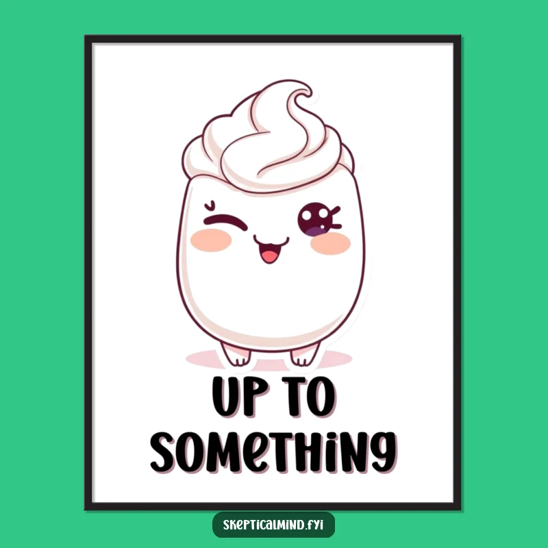 Funny Sour Cream Poster - Decorate with Playful, Winking Humor!