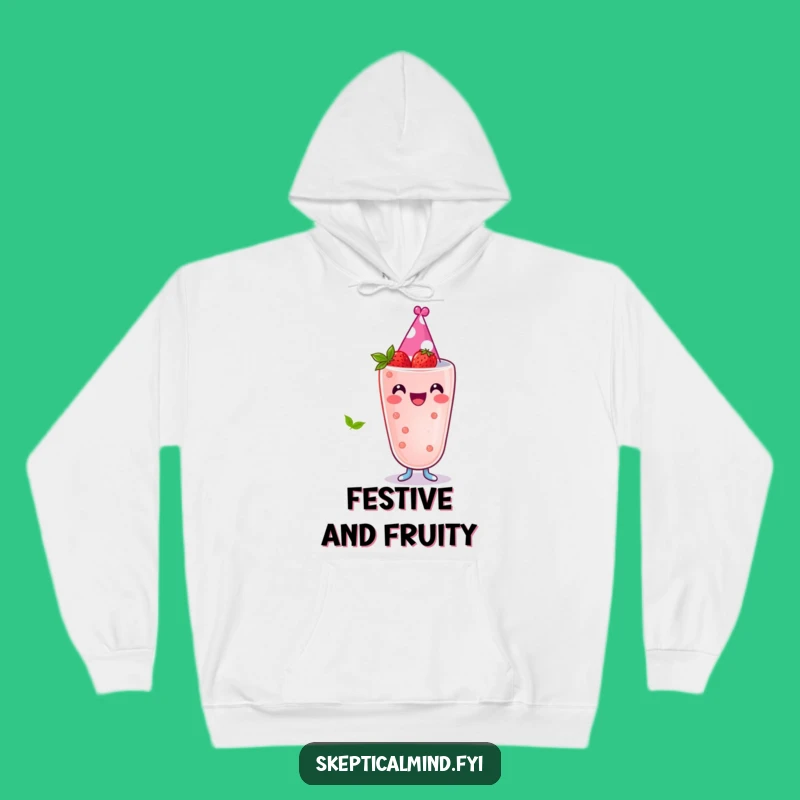 Funny Berry Smoothie Hoodie - Cozy Party Hat Sweatshirt - Gift