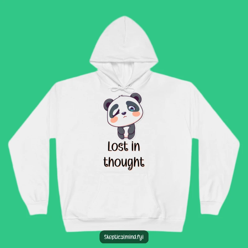 Funny Confused Panda Hoodie - Cozy Puzzled Animal Gift