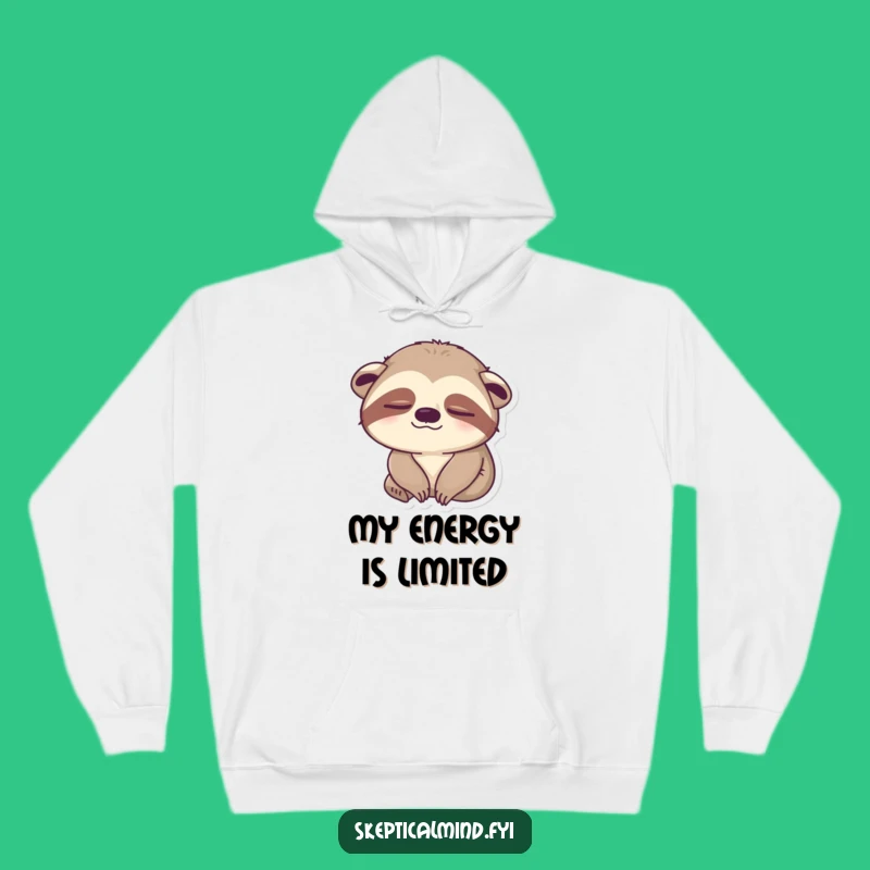 Funny Sleepy Sloth Hoodie: Cozy Laziness, Unimpressed Comfort, Perfect Gift!