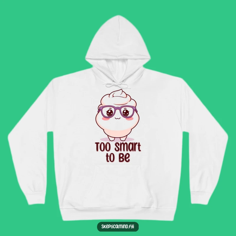 Cozy Funny Sour Cream Glasses Hoodie - Delighted Nerd Character Warm Funny Gift
