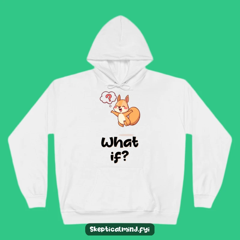 Funny Squirrel Leaping Hoodie - Cozy Curious Animal Gift