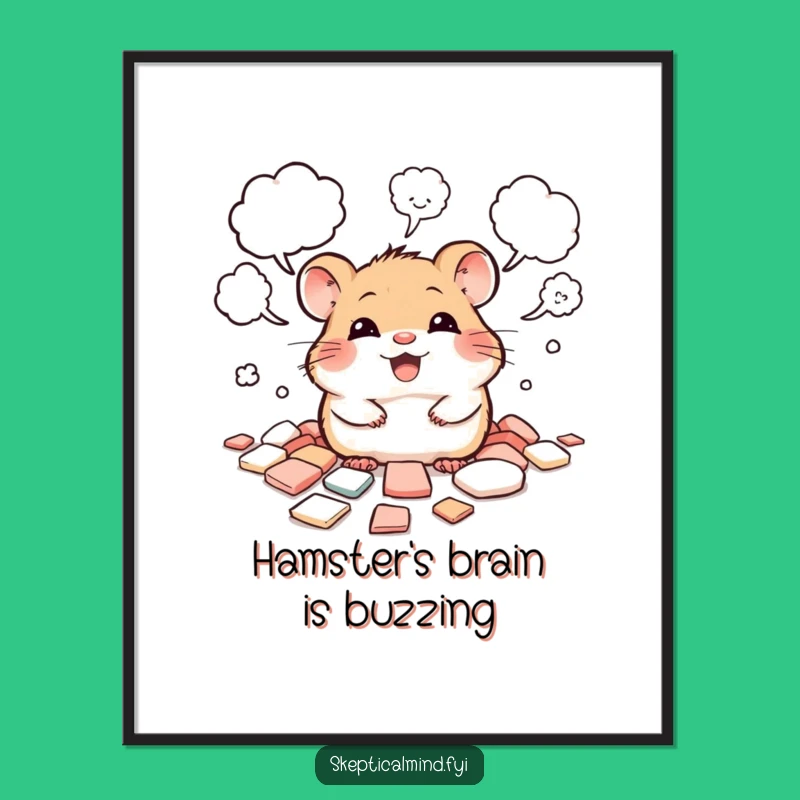 Free Printable Wall Art: Hamster's Creative Chaos, Hilarious Downloadable Decor!