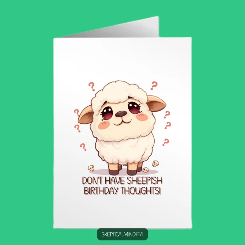 Free Printable Sheep Birthday Card - Doubtful Fun Downloadable Greeting!