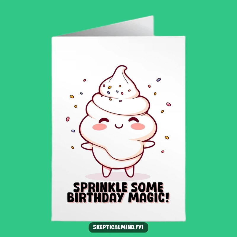 Free Printable Sour Cream Birthday Card: Funny Downloadable Gift of Joy!