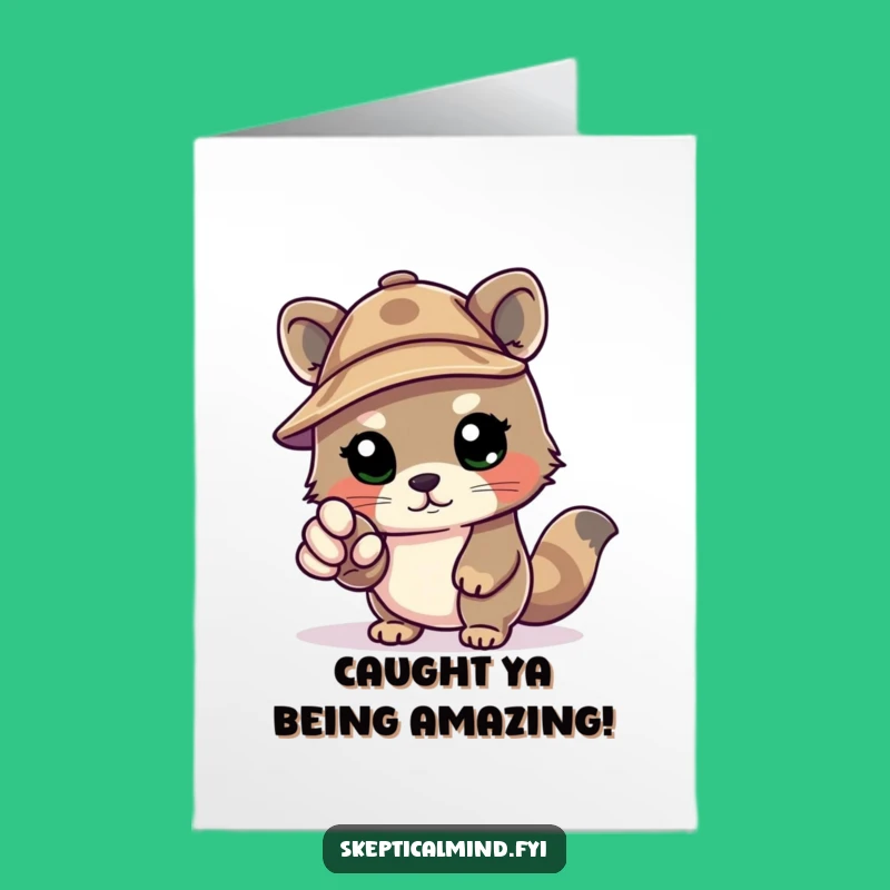 Free Printable Detective Kawaii Congrats Card - Humorous Downloadable Gift