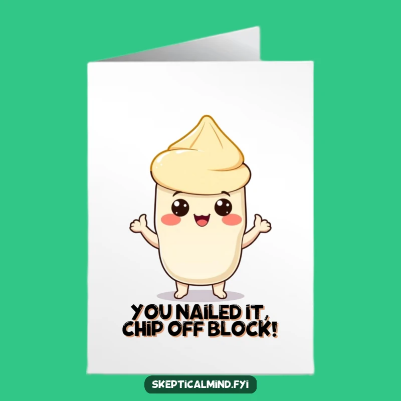 Free Printable Congrats Card: Sour Cream Chip Enthusiast Success Humor Download