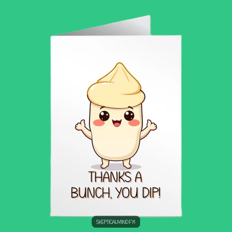 Free Printable Thank You Card: Sour Cream Chip Appreciation Humor Download