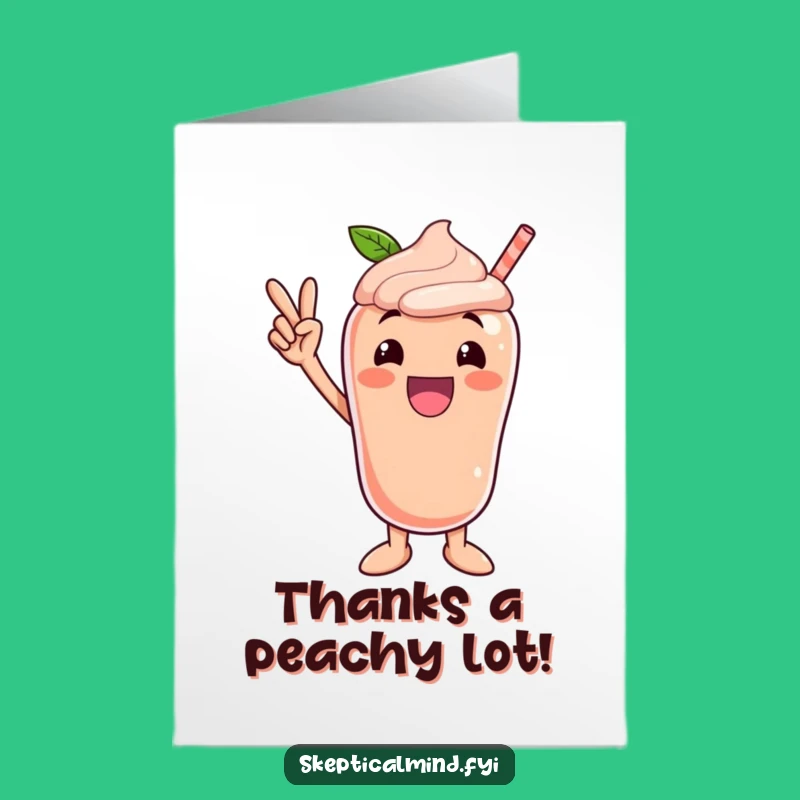 Victory Free Printable Thank You Card: Peach Smoothie's Pose