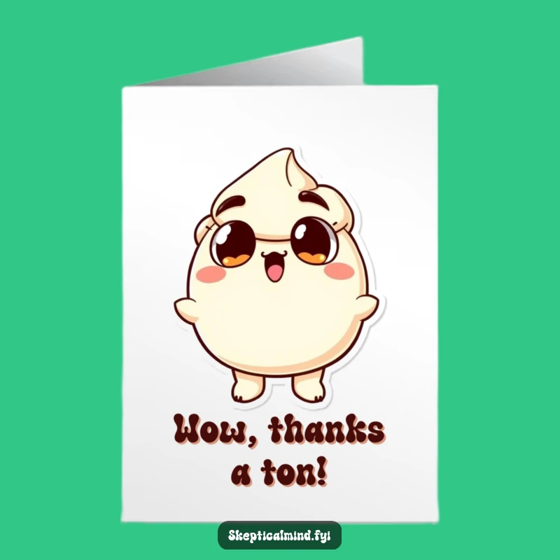 Free Printable Thank You Card: Astonished Sour Cream Gratitude Humor Download