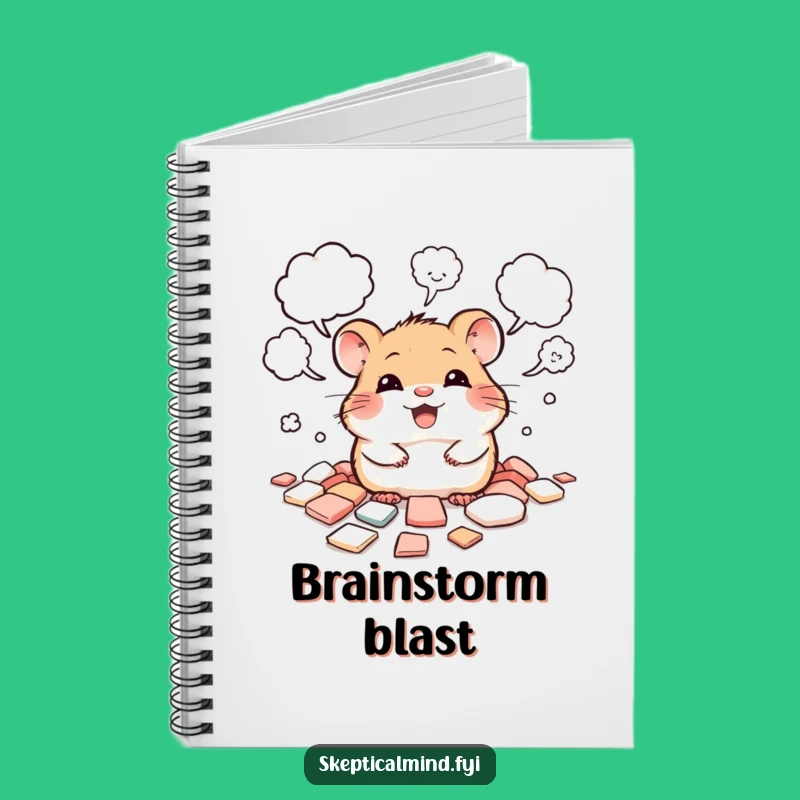 Funny Hamster Idea Journal Notebook - Gift for Thinkers & Writers