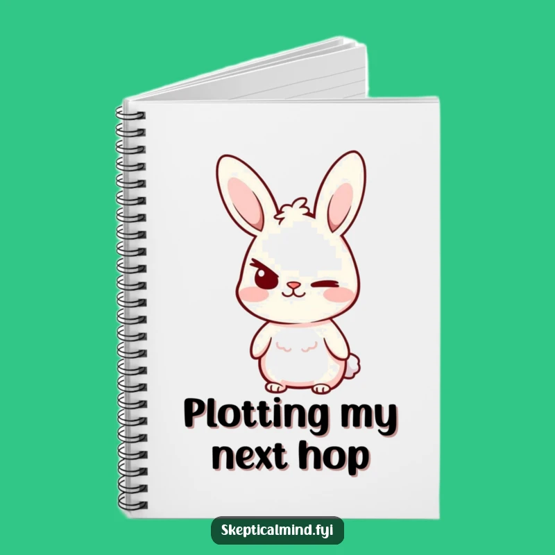 Funny Bunny Smirk Notebook: Sassy Bunny's Ideas, Journal Gift