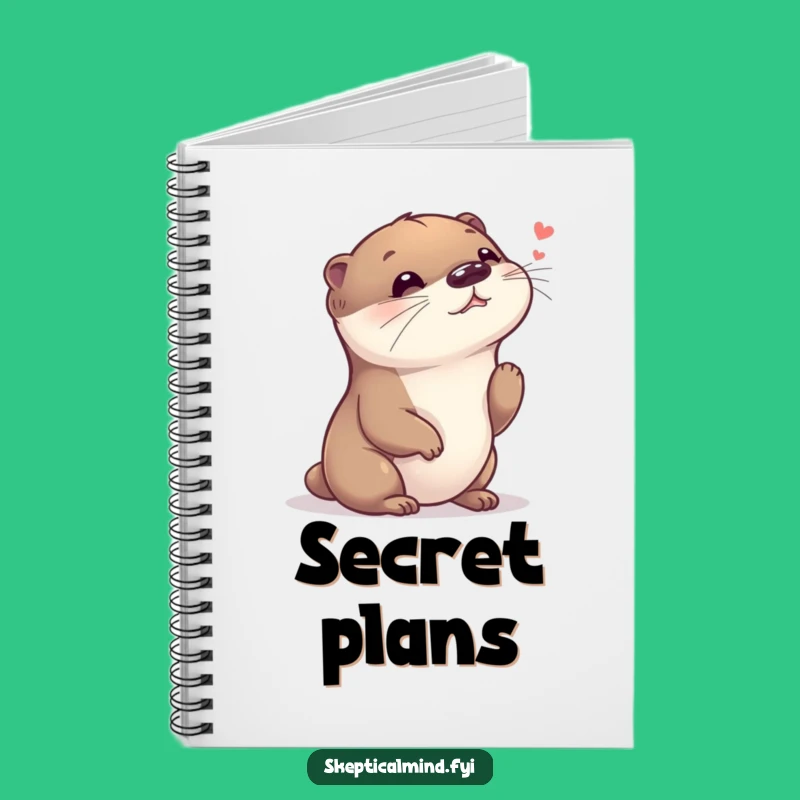 Funny Giggling Otter Notebook - Jot Down Your Secrets with Cute Humor