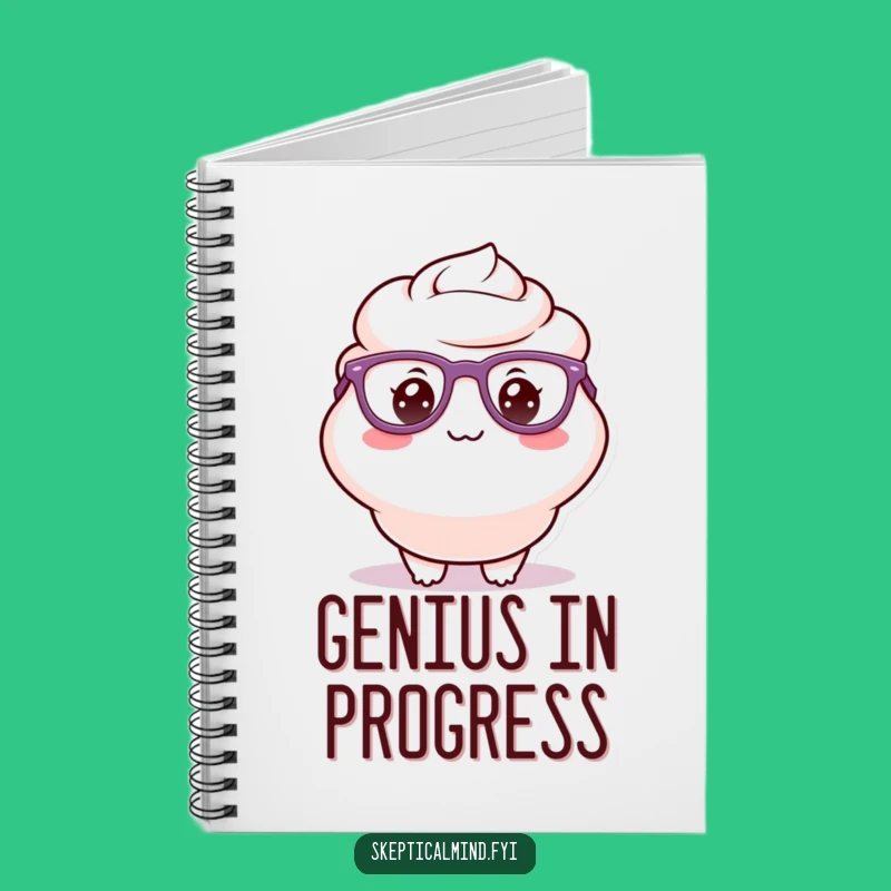 Funny Sour Cream Glasses Notebook - Delighted Nerd Journal Funny Gift