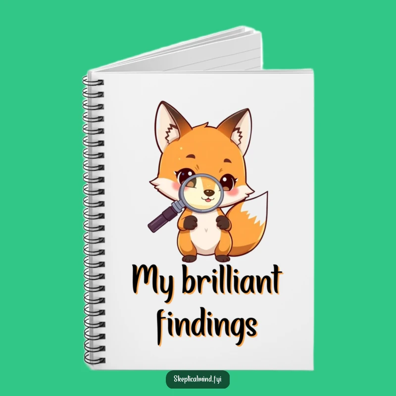 Funny Fox Investigation Notebook: Curious Fox's Discovery Log, Journal Gift