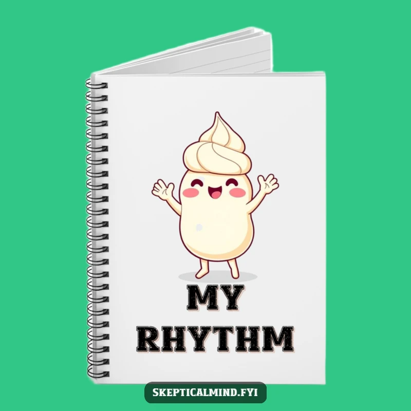 Funny Sour Cream Notebook - Jot Down Moves & Joyful Gifts!