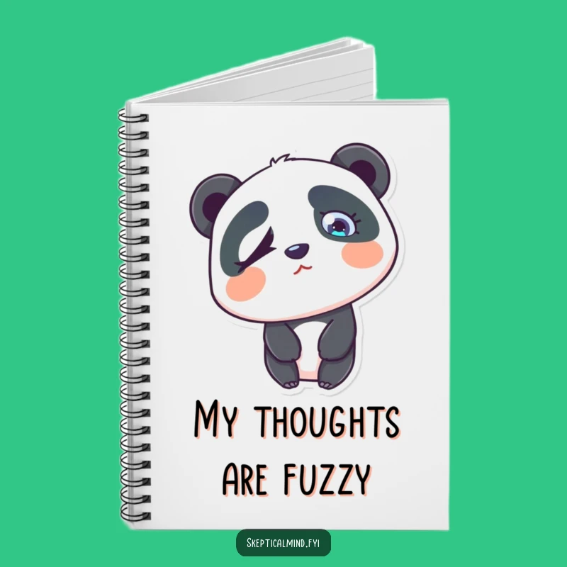 Funny Confused Panda Notebook - Puzzled Organizer Gift