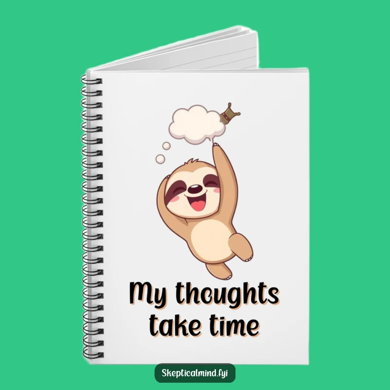 Funny Giggling Sloth Notebook - Relaxed Organizer Gift