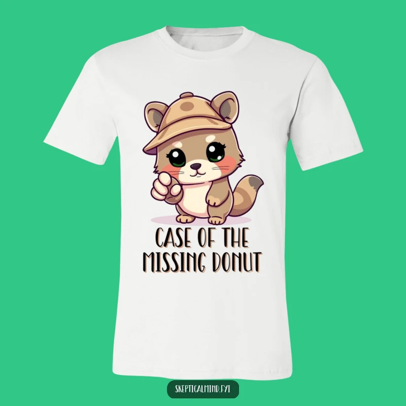 Funny Accusatory Kawaii Detective T-Shirt: Solve Crimes in Style