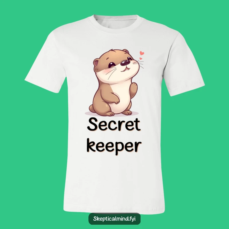 Funny Giggling Otter T-Shirt - Wear Your Joyful Secrets with Humor