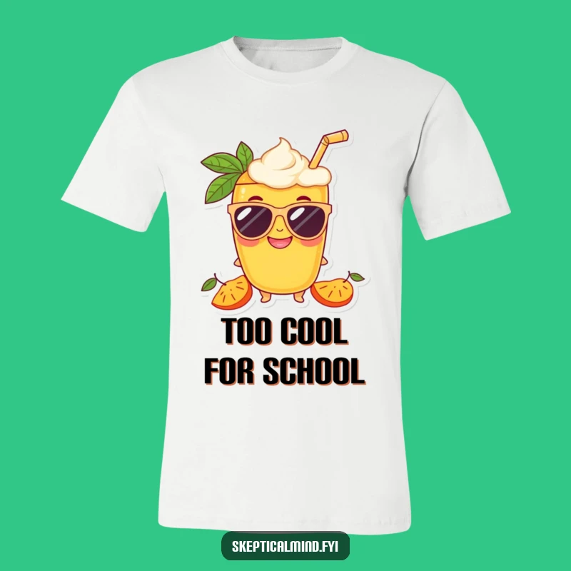 Funny Mango Smoothie Sunglasses T-Shirt, Cool Fruit Character Tee Gift