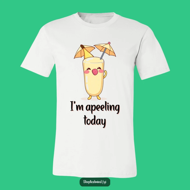 Funny Banana Smoothie Raspberry T-Shirt: Silly Fruit Character Tee Gift