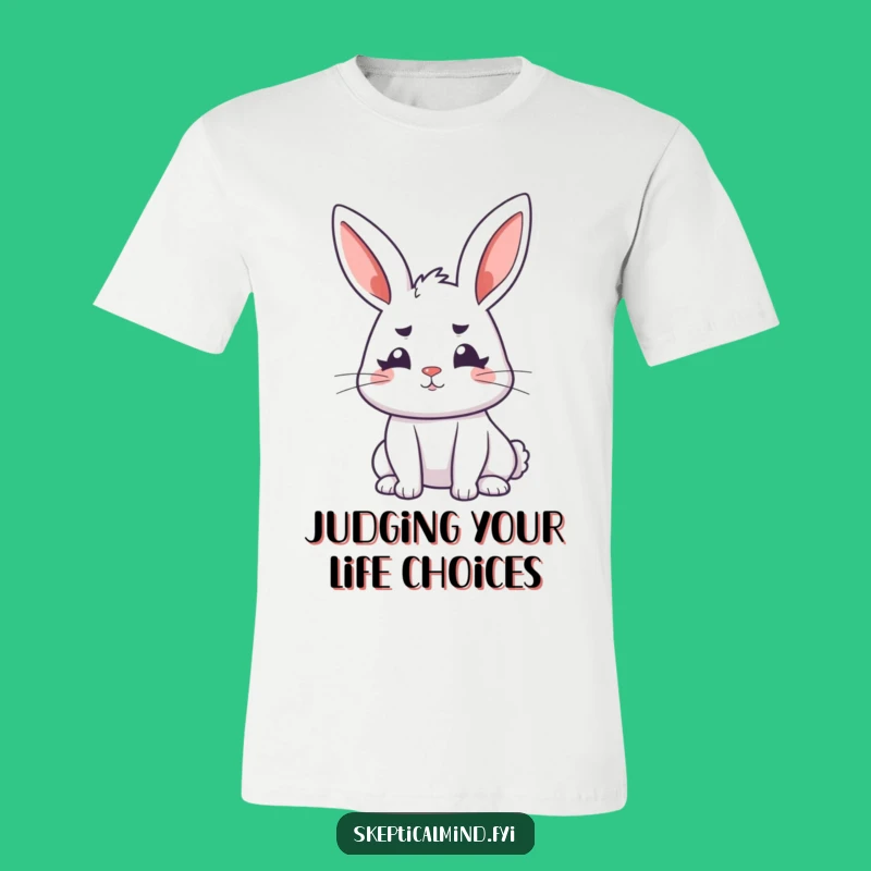 Funny Bunny Deep Thoughts T-Shirt - Wear your curiosity with this funny gift!