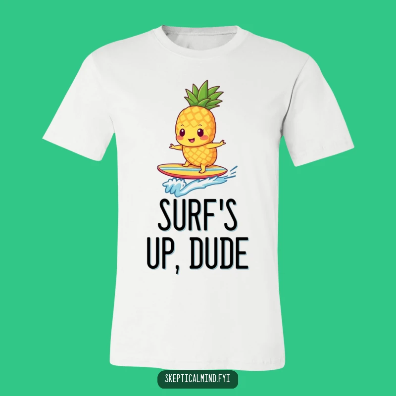 Funny Pineapple Smoothie Surf T-Shirt - Ultimate Beach Vibe Tee