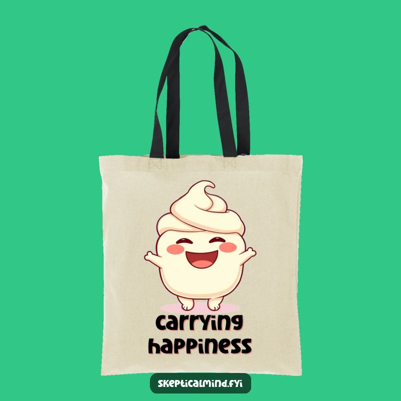 Funny Sour Cream Tote Bag - Carry Smiles & Goodies Everywhere!