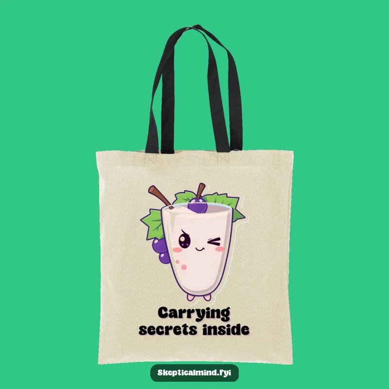 Funny Winking Grape Tote Bag - Carry Your Fun & Essentials