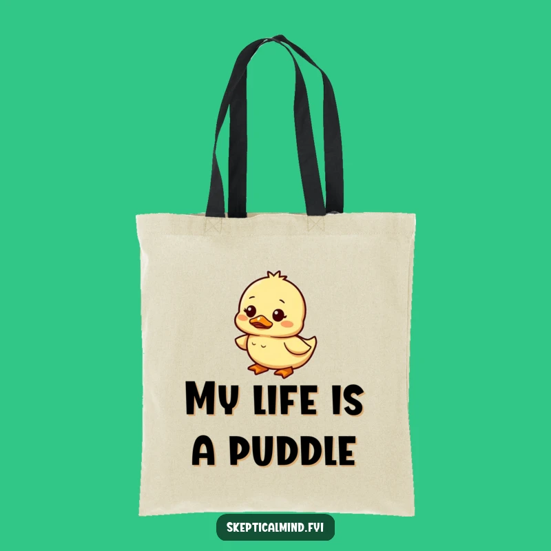 Funny Duckling Tote Bag - Waddling Confusion Shopping Bag