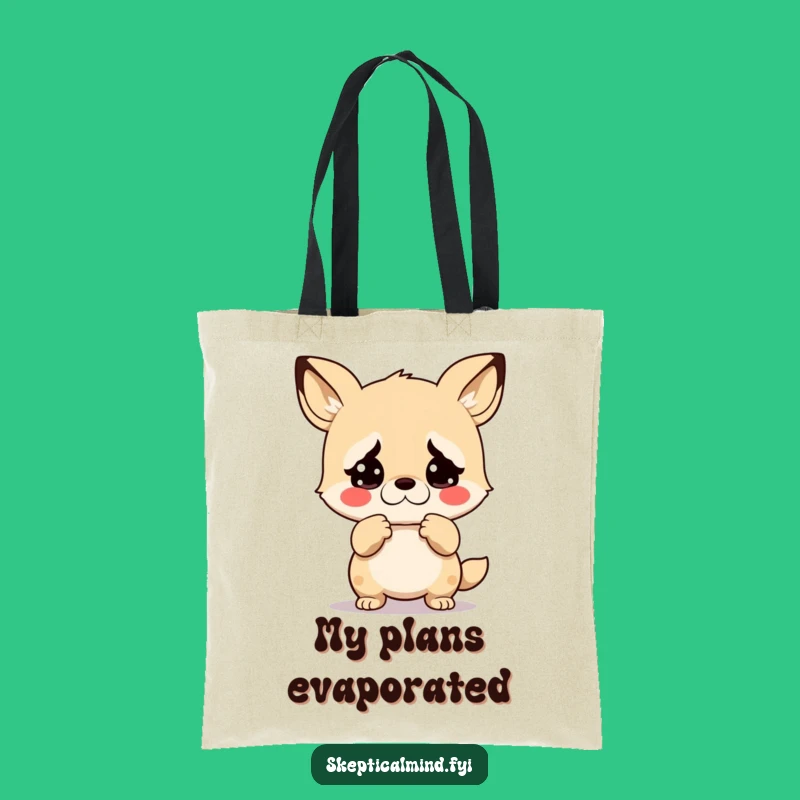 Funny Kawaii Animal Disbelief Tote Bag - Carry Your 'Seriously?' Attitude
